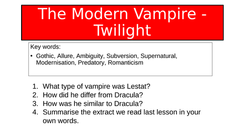 The Modern Vampire - Twilight