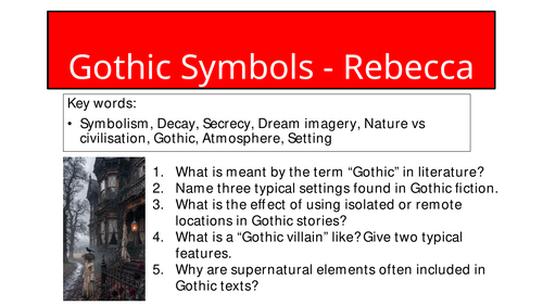 Gothic Symbols - Rebecca