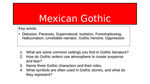 Modern Gothic - Mexican Gothic