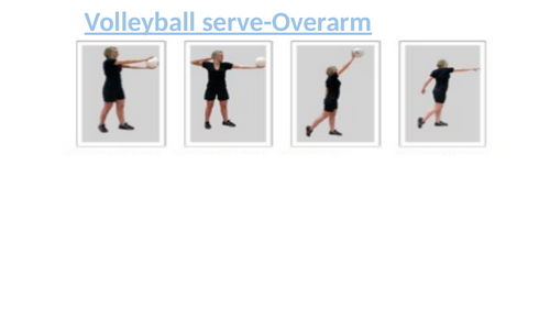 Volleyball Serve Resource cards