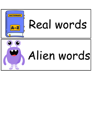 Real and Alien words