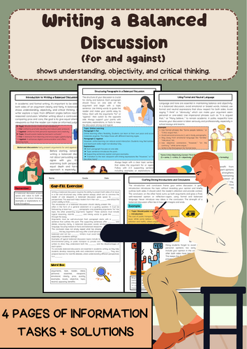 Writing a Balanced Discussion: Arguments For and Against