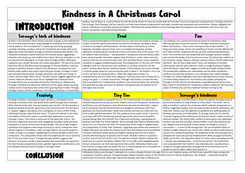Kindness in A Christmas Carol