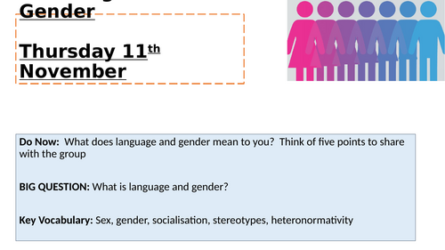 A Level English Language Gender & Gender Theories
