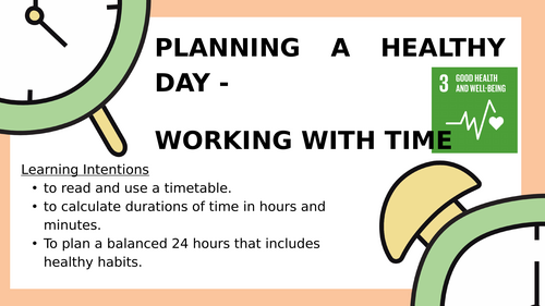 Time - Planning a Balanced Day