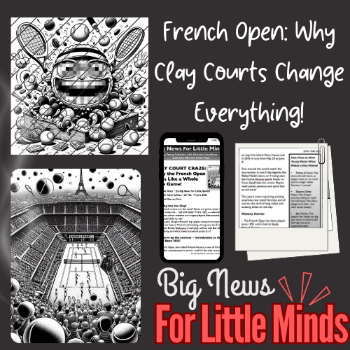 Clay Court Challenge: What Makes The French Open Unique? Article Pack & Freebies x2 Worksheets!