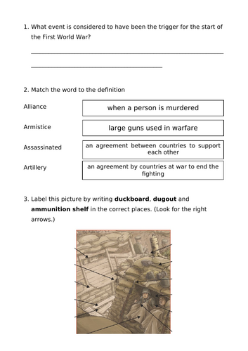 World War 1 Quiz