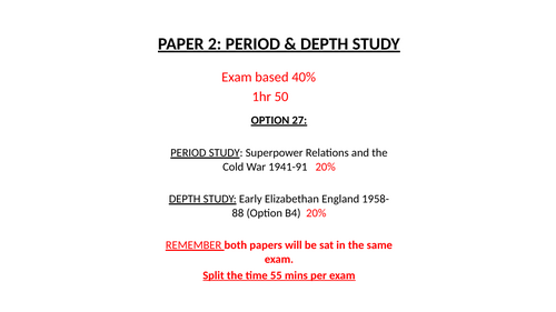 Cold War Pre-Exam Prep