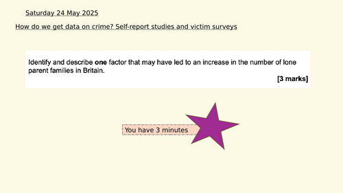 Data on crime - Qualitative data