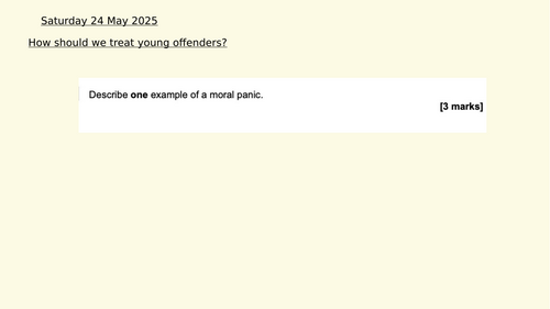 How should we treat young offenders?
