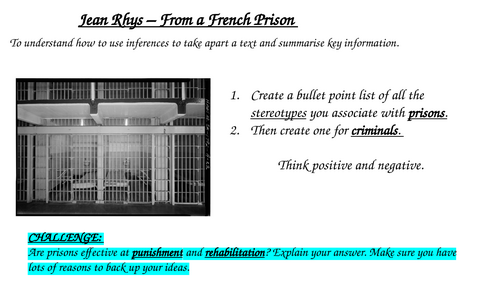 Jean Rhys - From a French Prison