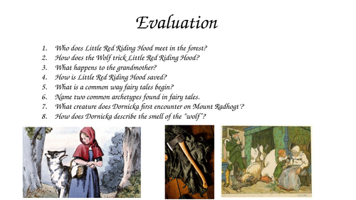Retelling of Red Riding Hood - Dornicka by Oyeyemi - Evaluation
