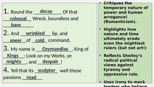 Power & Conflict Poems (Intent/Retrieval)