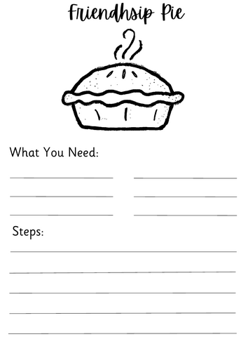 Friendship Pie Recipe