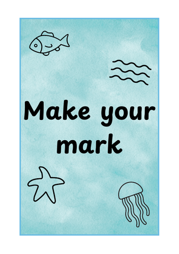 Ocean mark making disks