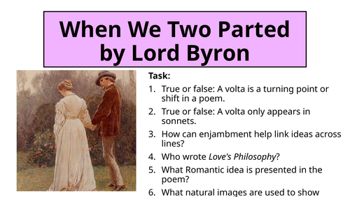 When We Two Parted (Love and Relationships)