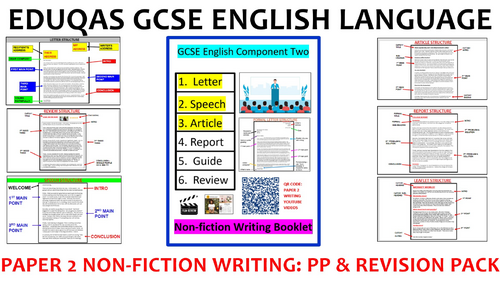 EDUQAS Paper 2 Writing Revision Pack & 70-slide PowerPoint