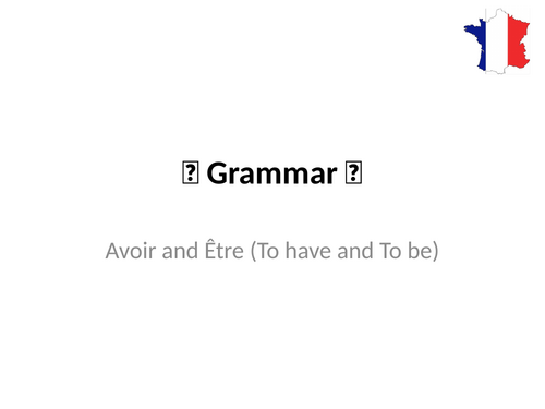 Avoir and Être – Jobs, Personality, and Age