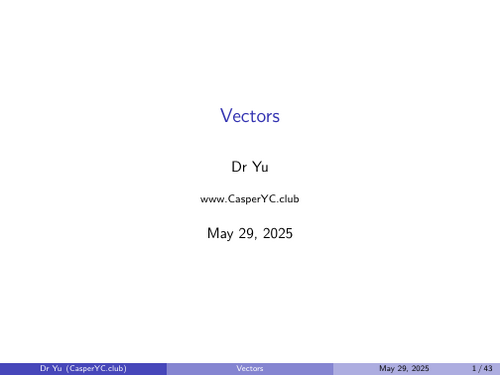 CAIE 9231 Further Pure - Vectors