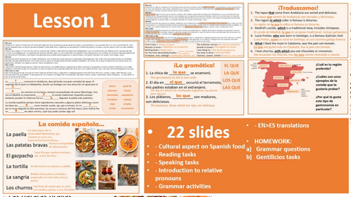 A-Level AQA 5.3 - Un viaje gastronómico