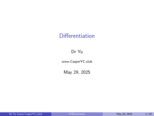 CAIE 9231 Further Pure 2 - 03_Differentiation