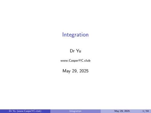 CAIE 9231 Further Pure 2 - 04_Integration