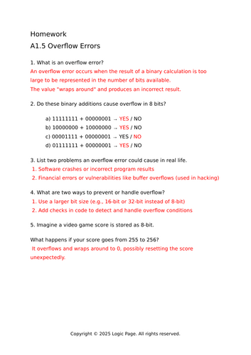 2025 BTEC Nationals Computing (AAQ) – Topic A1 Number Systems