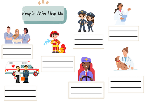 People Who Help us sentences