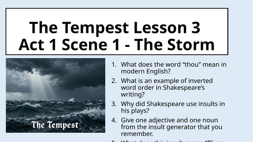 The Tempest - Act 1 Scene 1