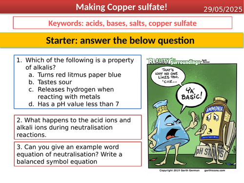 GCSE Chemistry - Making copper sulfate