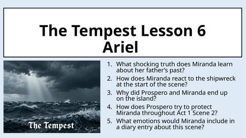 The Tempest - Act 1 Scene 2 - Ariel