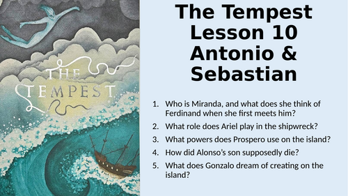 The Tempest - Act 2 Scene 1 - Antonio & Sebastian