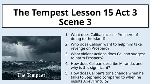 The Tempest - Act 3 Scene 3 - Comedy