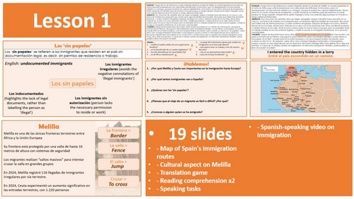 A-Level AQA 7.2 - Los sin papeles