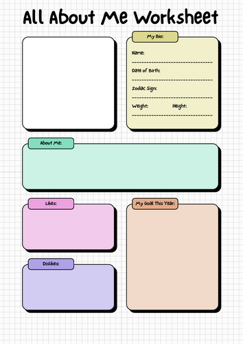 All About Me Worksheet | Primary Resources - Twinkl
