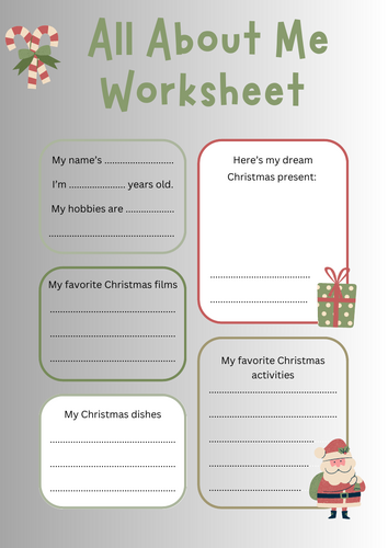 All About Me Worksheet | Primary Resources - Twinkl