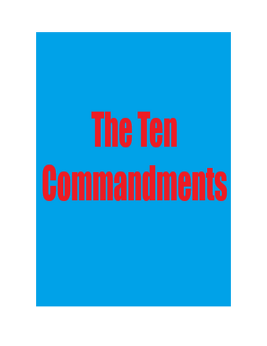 The Ten Commandments