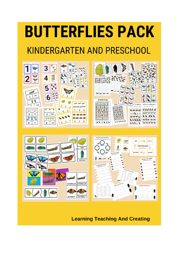 Butterflies Maths & Early Learning Pack – Fun Educational Activities