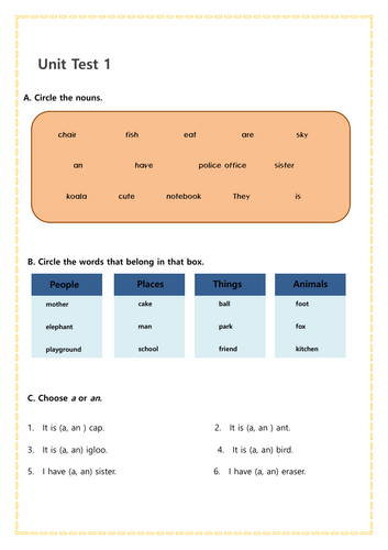Grammar Test for Kids: Perfect for Exams, Revision, and Placement Tests