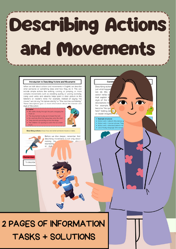 Describing Actions and Movements: Verbs and Adverbs