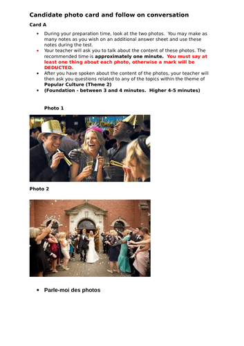 2026 French photo card tasks