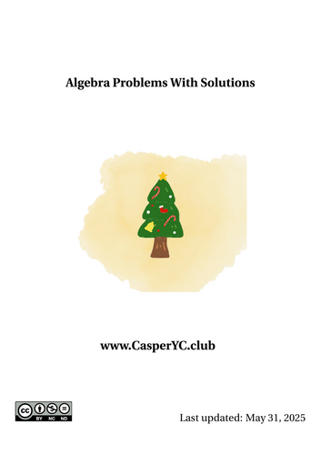Algebra Problems With Solutions - FULL