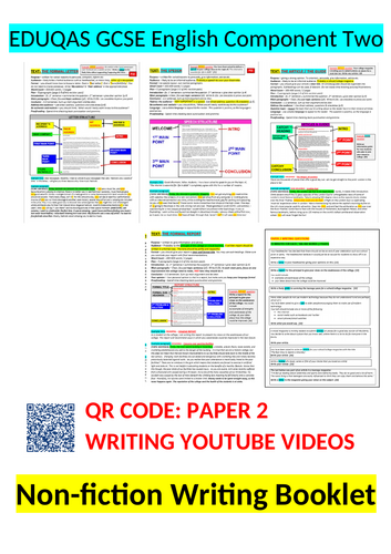 EDUQAS Paper 2 Writing Layouts & Revision (PP & revision pack)