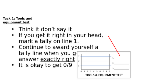 Keyword progress test