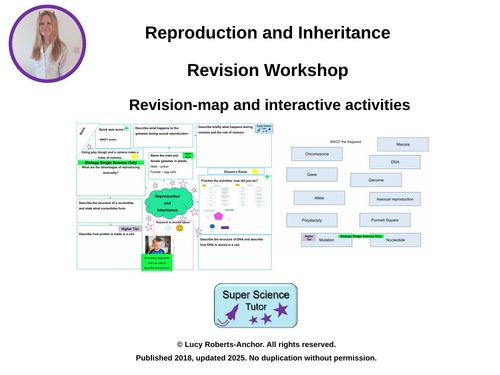 GCSE AQA Inheritance, Variation and Evolution Revision Workshop with Answers