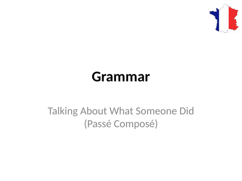 The Perfect Tense with Il and Elle