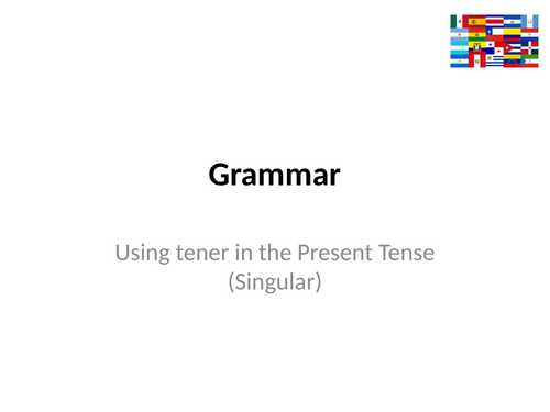 Tener (present, singular)