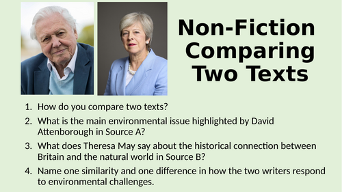 Non-Fiction - Comparison