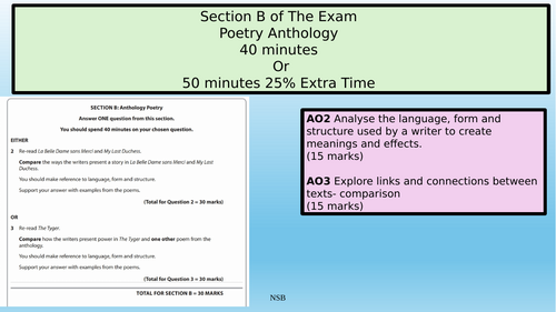 Edexcel iGCSE Poetry Search For My Tongue