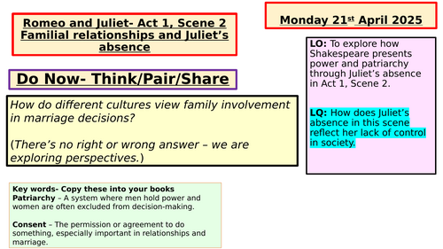 Romeo and Juliet (KS3 Bundle)